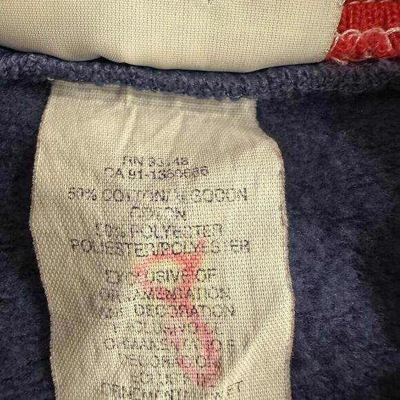 Vintage Grandma Sweatshirt Womens Large Birds Graphic Farm Cardinals Winter Blue - Picture 10 of 14